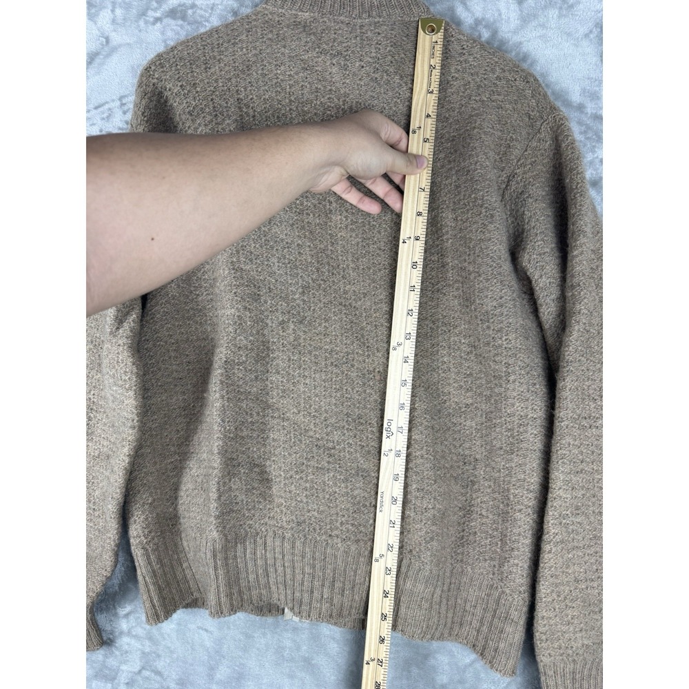 Vintage LL Bean 100% Wool Full Zip Sweater‎ Womens XL 90s USA Western Utility - Picture 14 of 15